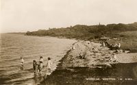 Picture of Woodside beach by the cafe 1936